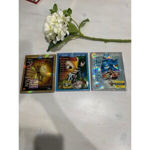 Disney Diamond Edition Blu-ray‎ DVD Lot Peter Pan Bambi Aladdin Sealed NEW
